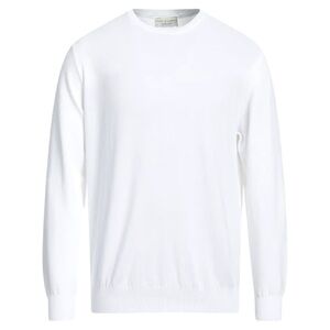 White Textured Celio Pima Cotton Crew Sweater (XL)
